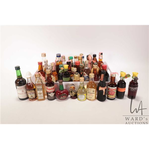 Forty three miniature alcohol collectibles including whisky, rum, liqueurs etc. mostly 50ml size and
