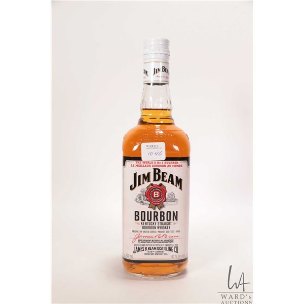 Jim Beam/ Kentucky Bourbon/ 750ml/ 40% ABV Note: Alcohol cannot be insured by any courier in Canada.
