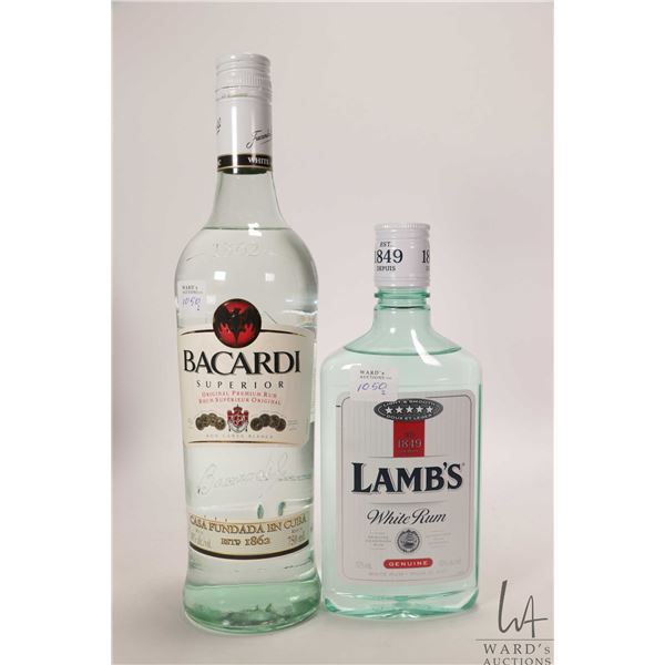Bacardi/ Superior Premium White Rum/ 750ml/ 40% ABV and Lambs/ White Rum/ 375ml/ 40% ABV Note: Alcoh