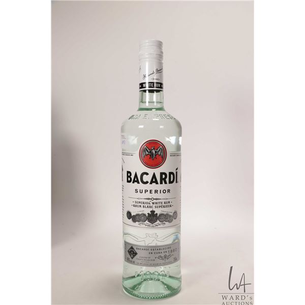 Bacardi/ Superior White Rum/ 750ml/ 40% ABV Note: Alcohol cannot be insured by any courier in Canada