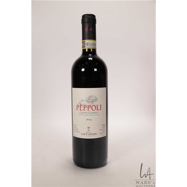 Antinori/ Peppoli/ 2014/ Chianti Classico/ 750ml/ 13% ABV/ D.O.C.G. label Note: Alcohol cannot be in