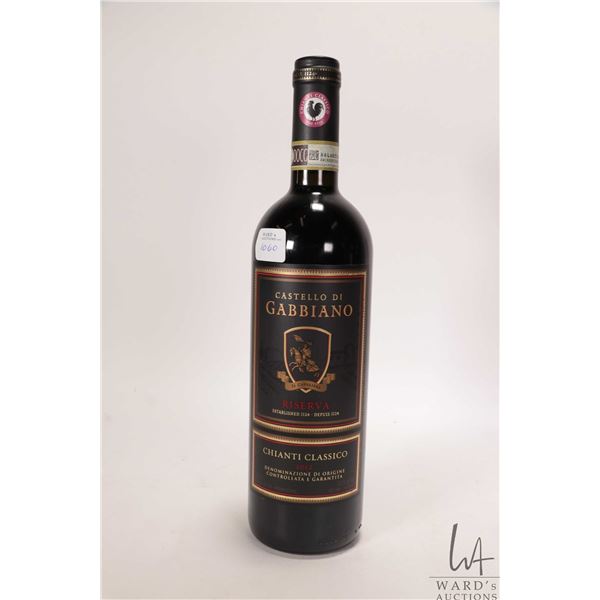 Castello Di Gabbiano/ 2012/ Chianti Classico/ 750ml/14% ABV/ D.O.C.G. Black Rooster label Note: Alco
