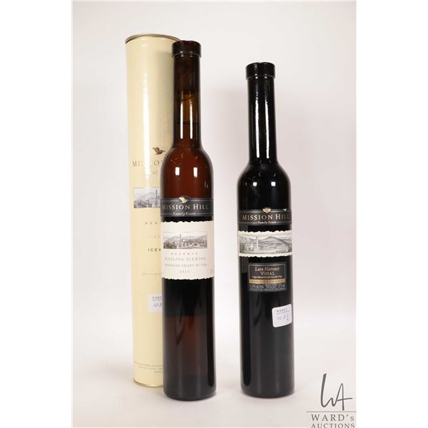 Mission Hill/ Riesling Ice Wine/ 375ml/ 7.7% ABV and Mission Hill/ 2002/ Late Harvest Vidal/ 375ml/ 