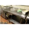 Image 1 : Stainless Steel Counter With Sink