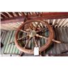 Image 1 : Wooden Ship'S Wheel