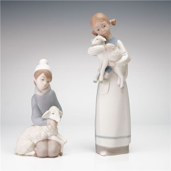 2pc Lladro Figurines, 1014676 and 1011010