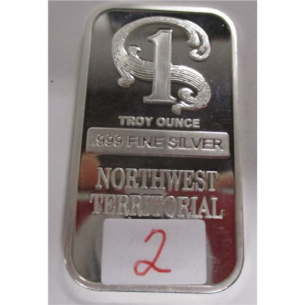 TROY OUNCE .999 SILVER (NOT TESTED FOR SILVER CONTENT - NOT VERIFIED - SOLD AS IS)
