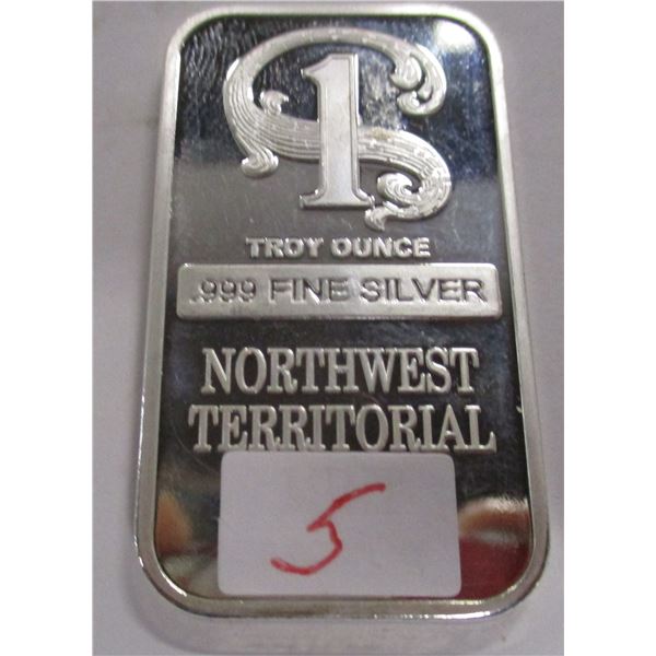 TROY OUNCE .999 SILVER (NOT TESTED FOR SILVER CONTENT - NOT VERIFIED - SOLD AS IS)