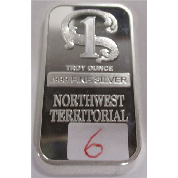 TROY OUNCE .999 SILVER (NOT TESTED FOR SILVER CONTENT - NOT VERIFIED - SOLD AS IS)