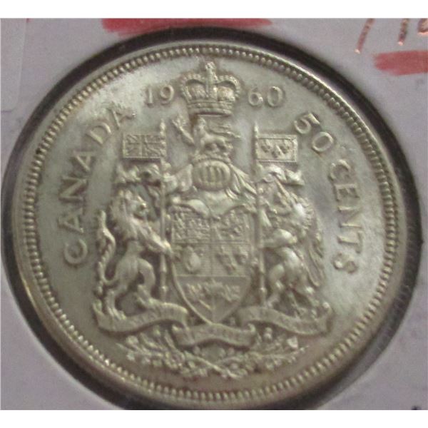 1960 CANADA SILVER HALF DOLLAR