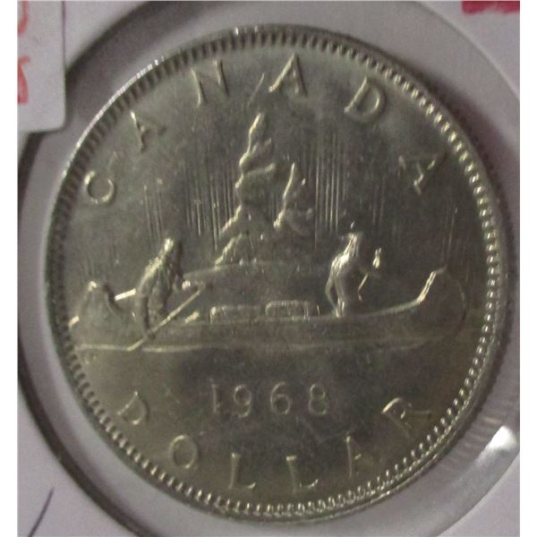 1968 UNCIRCULATED CANADA VOYAGER DOLLAR