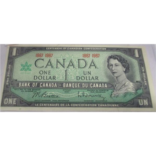 1967 NO SERIAL NUMBER LEGAL TENDER $1 BILL