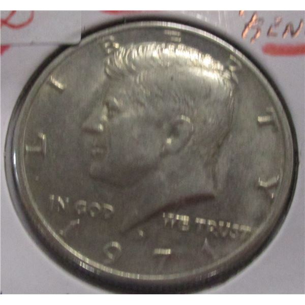 1971 USA KENNEDY LIBERTY HALF DOLLAR