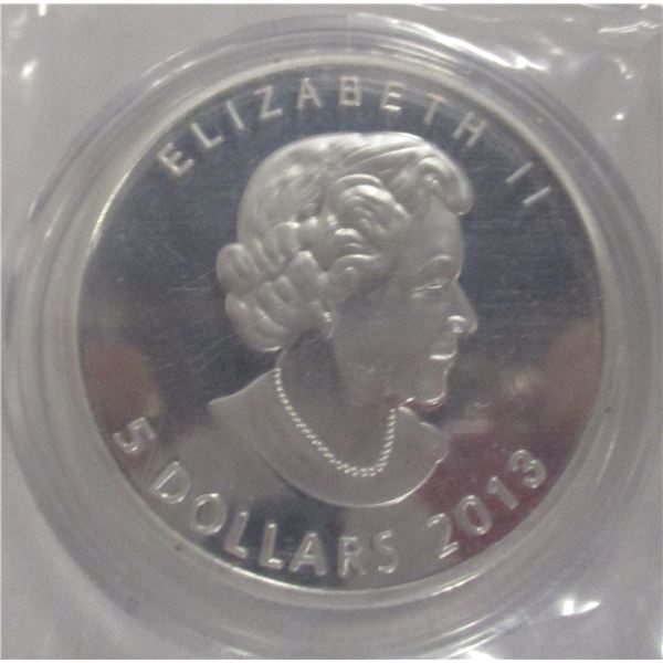 2013 CANADA $5 COIN (SOLD AS IS - NOT TESTED - SILVER CONTENT NOT VERIFIED)