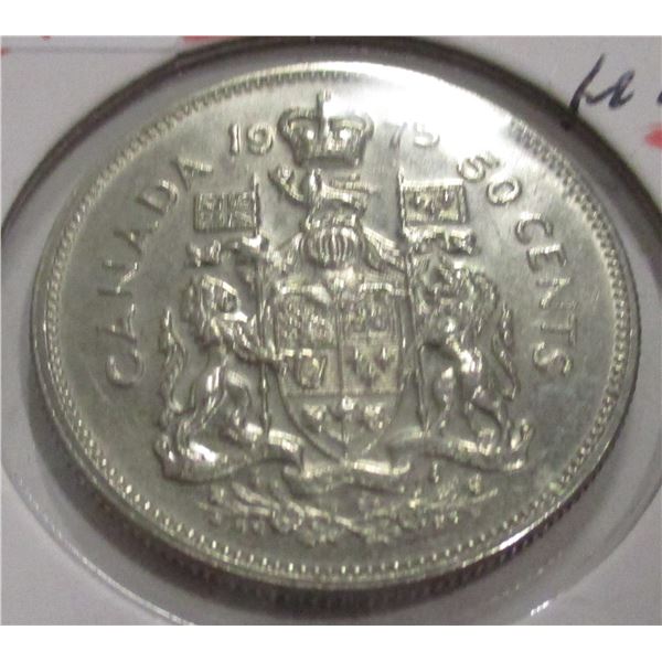 1973 UNCIRCULATED CANADA HALF DOLLAR