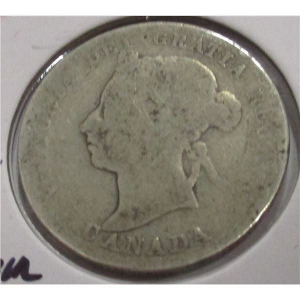 1899 CANADA VICTORIAN SILVER QUARTER