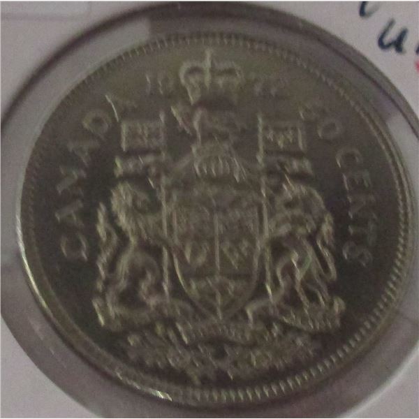 1972 UNCIRCULATED CANADA HALF DOLLAR