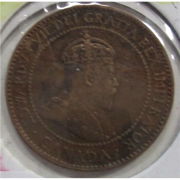 1907 H VF KEY DATE KING EDWARD VII LARGE PENNY