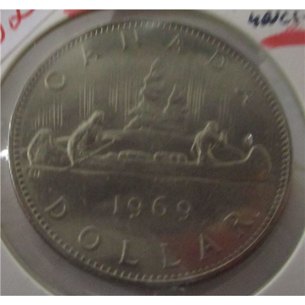 1969 UNCIRCULATED CANADA VOYAGER DOLLAR