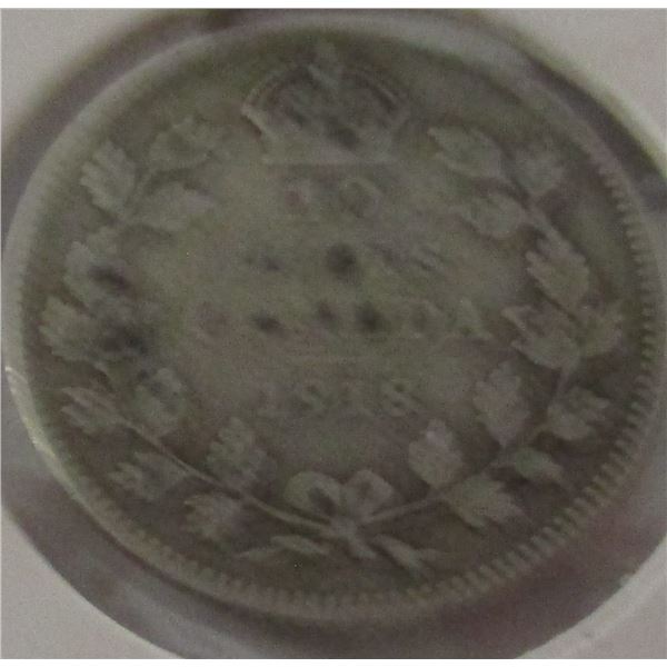 1918 KING GEORGE V CANADA SILVER DIME