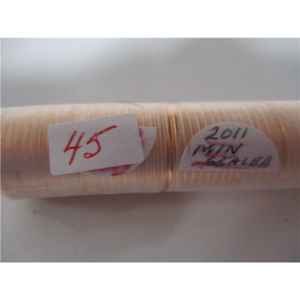 2011 MINT SEALED LAST OF CANADA ROLL OF PENNIES