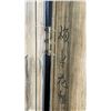 Image 14 : Large Rounded Wooden 3-D Asian 4-Panel Folding Screen w/ Lion Feet 71" Dia (hinges need repair)