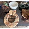 Image 13 : Qty 3 Stone Ashtrays, Seated Buddha, 2 Metal Teapots, 2 Frog Figurines, Incense Burner, etc Misc Siz