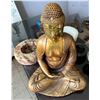 Image 6 : Qty 3 Stone Ashtrays, Seated Buddha, 2 Metal Teapots, 2 Frog Figurines, Incense Burner, etc Misc Siz