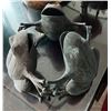 Image 9 : Qty 3 Stone Ashtrays, Seated Buddha, 2 Metal Teapots, 2 Frog Figurines, Incense Burner, etc Misc Siz