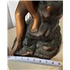 Image 7 : Seated Nude Female Statue by T. Kita 1980, 8" Dia, 20"H (heavy)