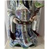 Image 3 : Large Fu Lu Shou Statue 13" Dia, 28.5"H (heavy - paint chipping)