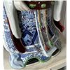 Image 4 : Large Fu Lu Shou Statue 13" Dia, 28.5"H (heavy - paint chipping)