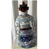 Image 7 : Large Fu Lu Shou Statue 13" Dia, 28.5"H (heavy - paint chipping)