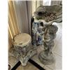 Image 10 : Large Outdoor 2-Piece Cherub Angel Pedestal Birdbath 14" x 14" x 49.5"H (heavy)