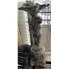Image 1 : Large Outdoor 2-Piece Cherub Angel Pedestal Birdbath 14" x 14" x 49.5"H (heavy)