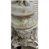 Image 3 : Large Outdoor 2-Piece Cherub Angel Pedestal Birdbath 14" x 14" x 49.5"H (heavy)