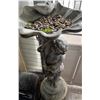 Image 4 : Large Outdoor 2-Piece Cherub Angel Pedestal Birdbath 14" x 14" x 49.5"H (heavy)