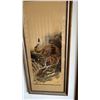 Image 4 : Large Rectangular Asian Tiger Artwork 24" x 60.5", Framed
