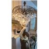 Image 7 : Large Female Figure Holding Crystal Fountain Chandelier Floor Lamp 13" Dia, 74"H (heavy - may be mis