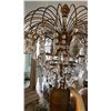 Image 8 : Large Female Figure Holding Crystal Fountain Chandelier Floor Lamp 13" Dia, 74"H (heavy - may be mis