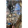 Image 9 : Large Female Figure Holding Crystal Fountain Chandelier Floor Lamp 13" Dia, 74"H (heavy - may be mis