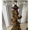 Image 5 : Metal Table Lamp w/ Cherub & Crystals & Cut Glass Bowl on Stand, Misc Sizes  (doesn't power on - may