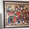 Image 2 : Large 5 Samurai Artwork 56.5" x 45", Framed & Matted