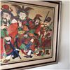 Image 3 : Large 5 Samurai Artwork 56.5" x 45", Framed & Matted