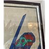 Image 5 : Large 5 Samurai Artwork 56.5" x 45", Framed & Matted