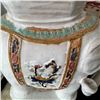 Image 3 : Large Ceramic White Elephant Plant Stand w/ Maker's Mark 10" x 19" x 25"H (heavy)