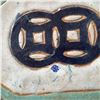 Image 7 : Large Ceramic White Elephant Plant Stand w/ Maker's Mark 10" x 19" x 25"H (heavy)