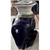 Image 3 : Large Ceramic Blue Elephant Plant Stand  10" x 19" x 23"H (heavy)