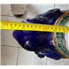 Image 6 : Large Ceramic Blue Elephant Plant Stand  10" x 19" x 23"H (heavy)
