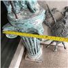 Image 11 : Large Warrior Statue w/ Patina on Stand & Metal Shield Wall Hanging, Misc Sizes (heavy)